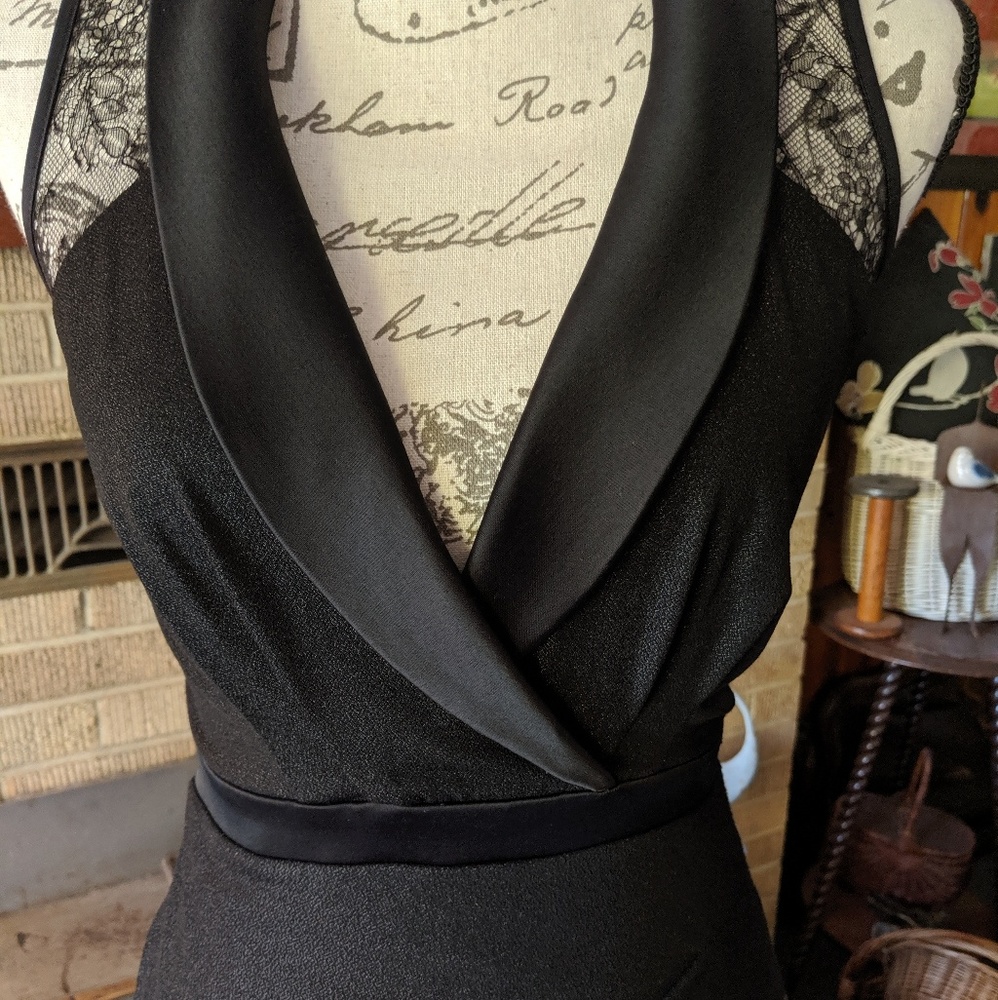 Allen Stewart abs long black dress knit Go… - Picture 3 of 8